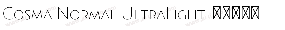Cosma Normal UltraLight字体转换
